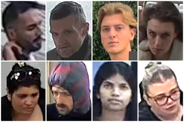 Contact police if you know any of these people.