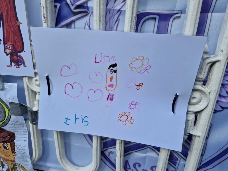 Tributes to Liam Payne at the bandstand in West Park, Wolverhampton
