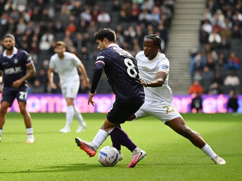 Wanted to get on the front foot in his first league start, but often got drowned out by Luton's busy midfield