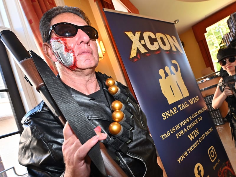 Terminator fans: Wayne Langridge and Maria Grey from Central Legion.
