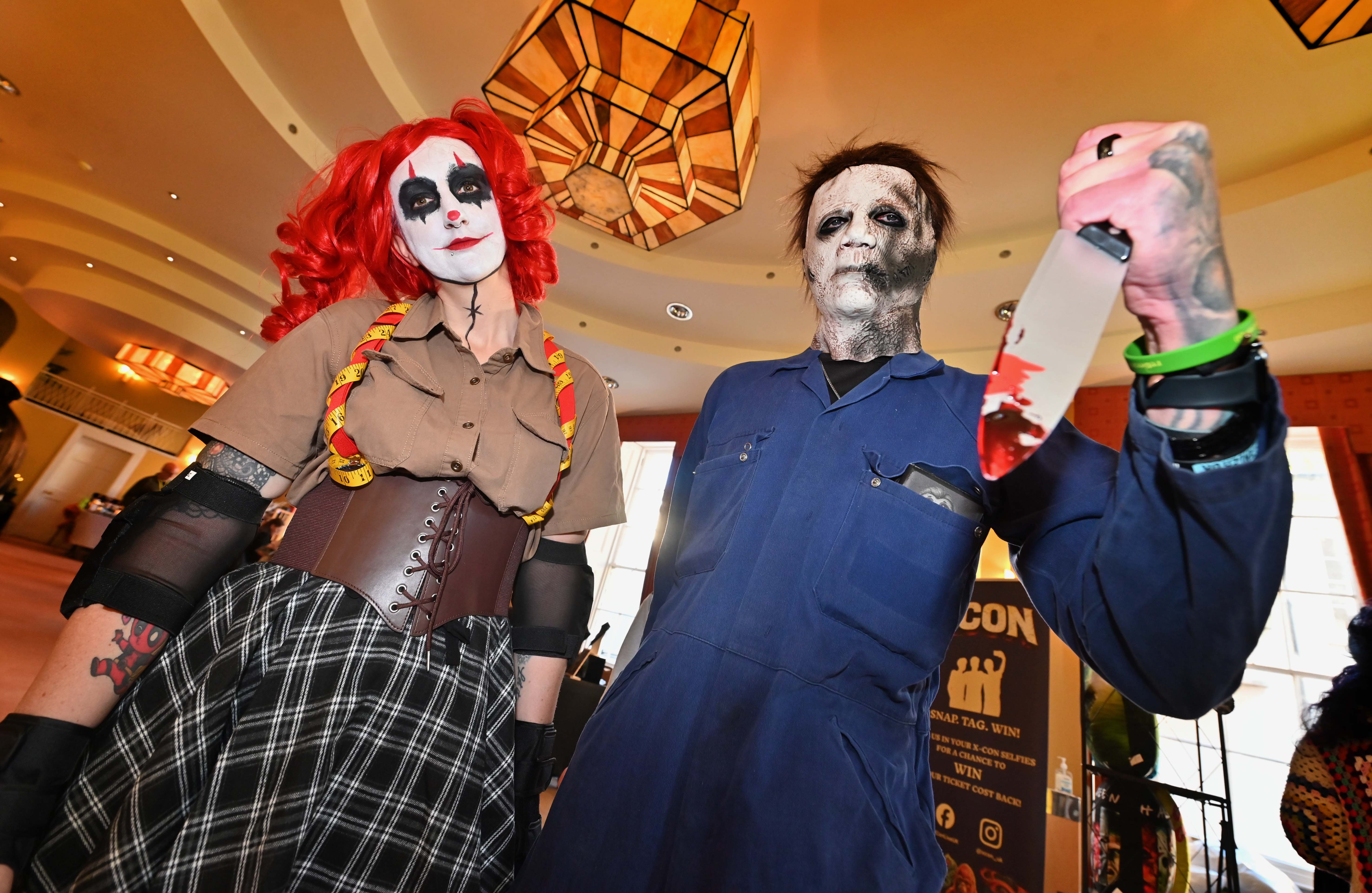 Stef Turner as Bobbins and Wayne Breeze (Halloween), from the Cannock area.
