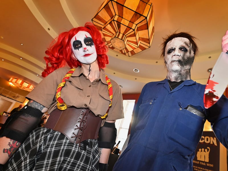 Stef Turner as Bobbins and Wayne Breeze (Halloween), from the Cannock area.