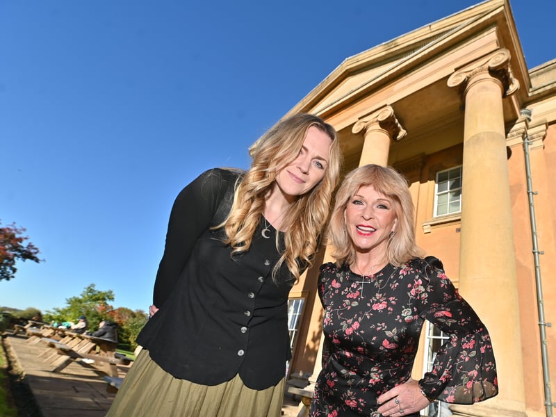 Organiser and celebrity in her own right: Jayne Harris, with Toyah Willcox.