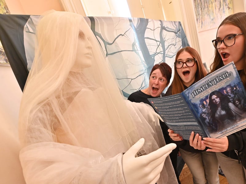 Himley Ghost story book:  Becky Holly 19 and Katie 14 Alcock from Bromsgrove.