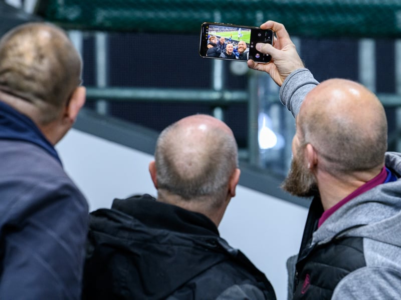 Burnley fans inside Turf Moor for the Championship fixture against Wolves. Photo: Kelvin Lister-Stuttard