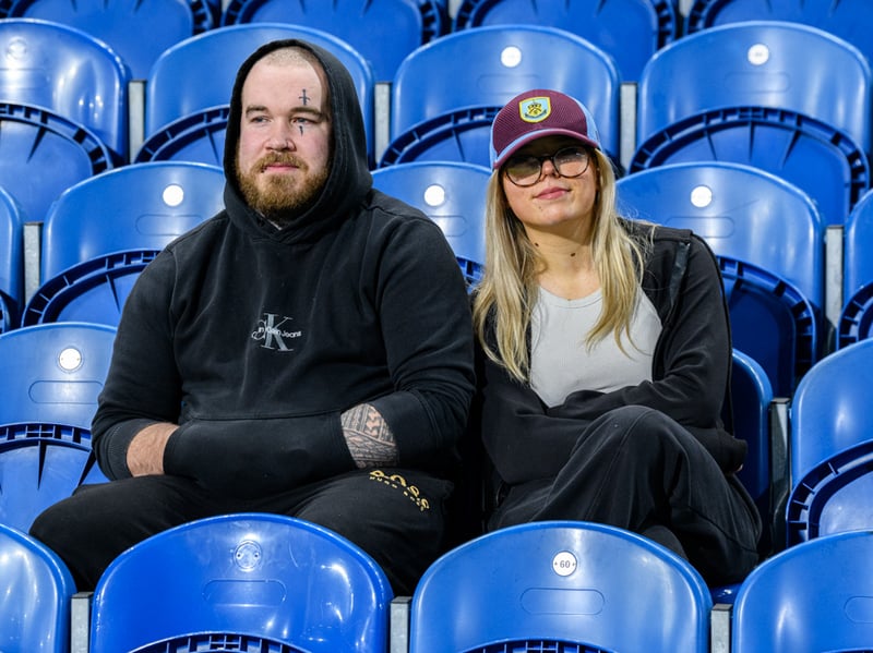 Burnley fans inside Turf Moor for the Championship fixture against Wolves. Photo: Kelvin Lister-Stuttard