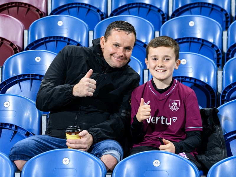 Burnley fans inside Turf Moor for the Championship fixture against Wolves. Photo: Kelvin Lister-Stuttard