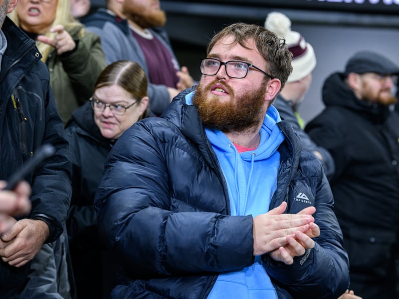 Burnley fans inside Turf Moor for the Championship fixture against Wolves. Photo: Kelvin Lister-Stuttard