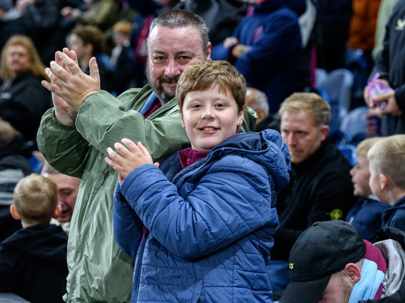 Burnley fans inside Turf Moor for the Championship fixture against Wolves. Photo: Kelvin Lister-Stuttard