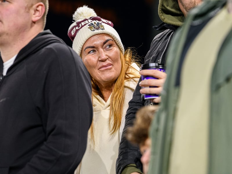 Burnley fans inside Turf Moor for the Championship fixture against Wolves. Photo: Kelvin Lister-Stuttard