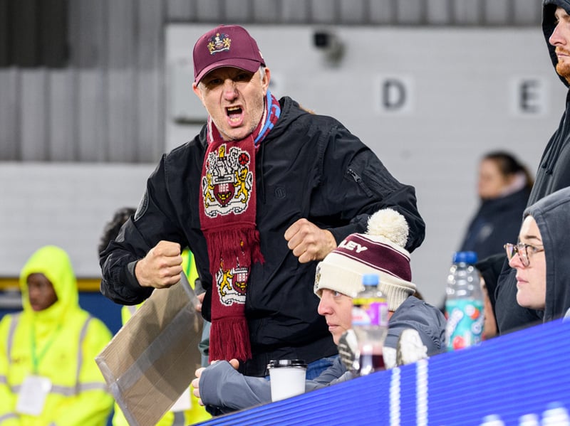Burnley fans inside Turf Moor for the Championship fixture against Wolves. Photo: Kelvin Lister-Stuttard