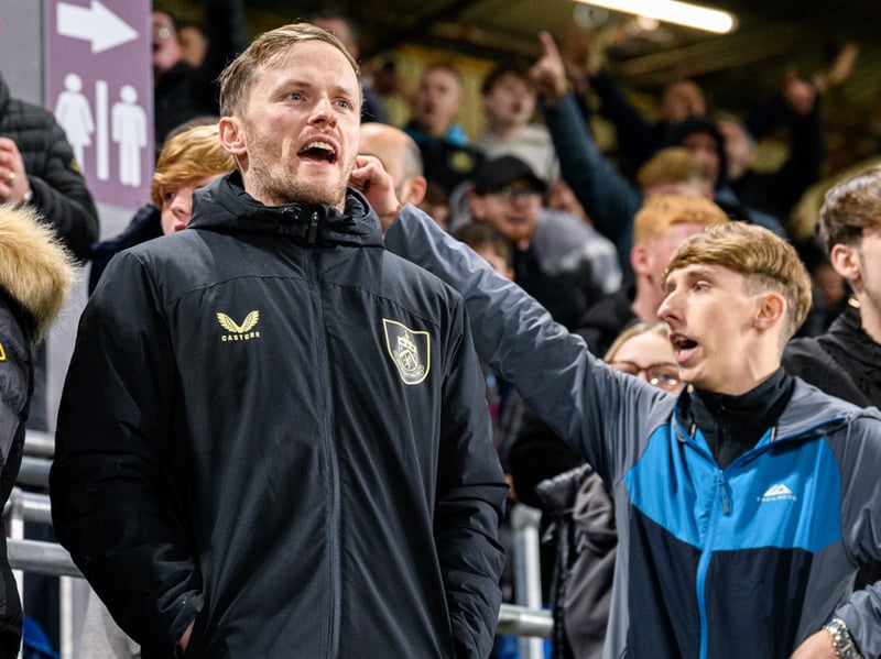 Burnley fans inside Turf Moor for the Championship fixture against Wolves. Photo: Kelvin Lister-Stuttard