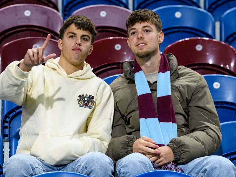 Burnley fans inside Turf Moor for the Championship fixture against Wolves. Photo: Kelvin Lister-Stuttard