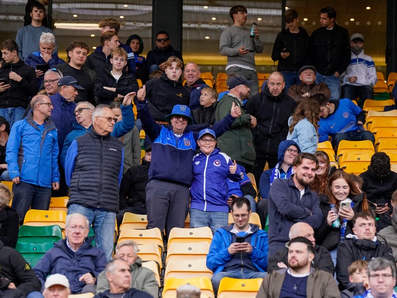 The travelling Fratton faithful were in full voice at Carrow Road as Pompey claimed a 1-0 win against Norwich City.