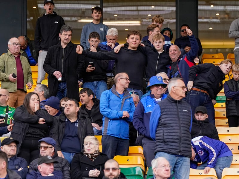 The travelling Fratton faithful were in full voice at Carrow Road as Pompey claimed a 1-0 win against Norwich City.