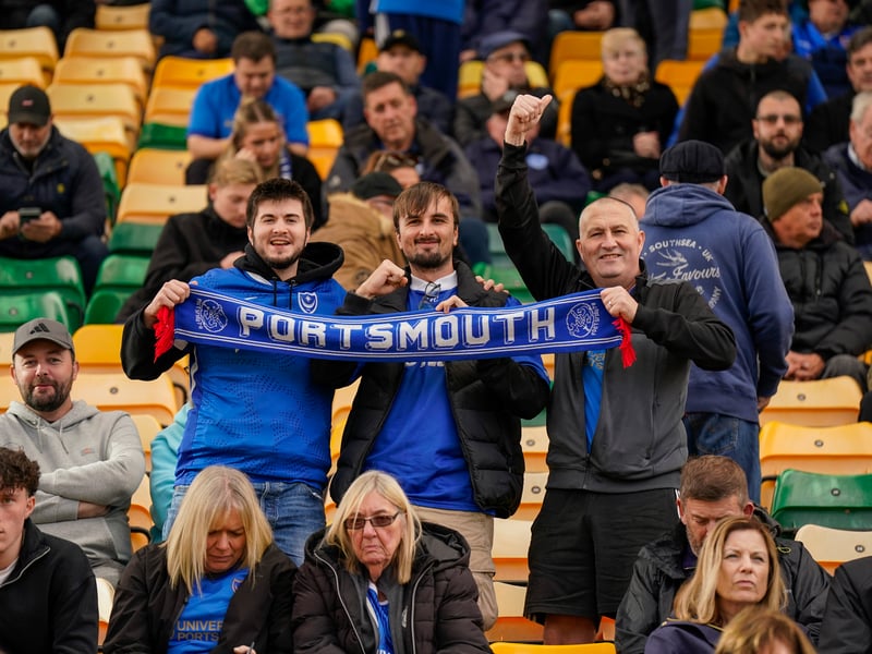 The travelling Fratton faithful were in full voice at Carrow Road as Pompey claimed a 1-0 win against Norwich City.