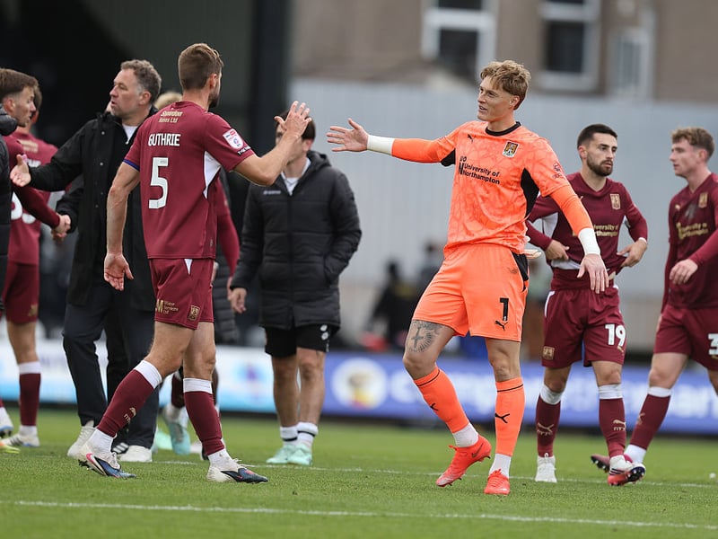 Won his aerial duels and made important clearances and tackles. Popped up with his 17th goal in Cobblers colours and it came at a crucial time, doubling the lead just as Grimsby were threatening an equaliser... 7.5