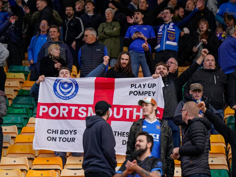 The travelling Fratton faithful were in full voice at Carrow Road as Pompey claimed a 1-0 win against Norwich City.