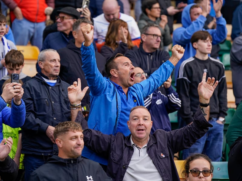 The travelling Fratton faithful were in full voice at Carrow Road as Pompey claimed a 1-0 win against Norwich City.
