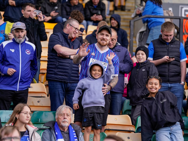 The travelling Fratton faithful were in full voice at Carrow Road as Pompey claimed a 1-0 win against Norwich City.