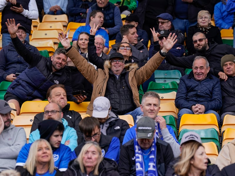 The travelling Fratton faithful were in full voice at Carrow Road as Pompey claimed a 1-0 win against Norwich City.