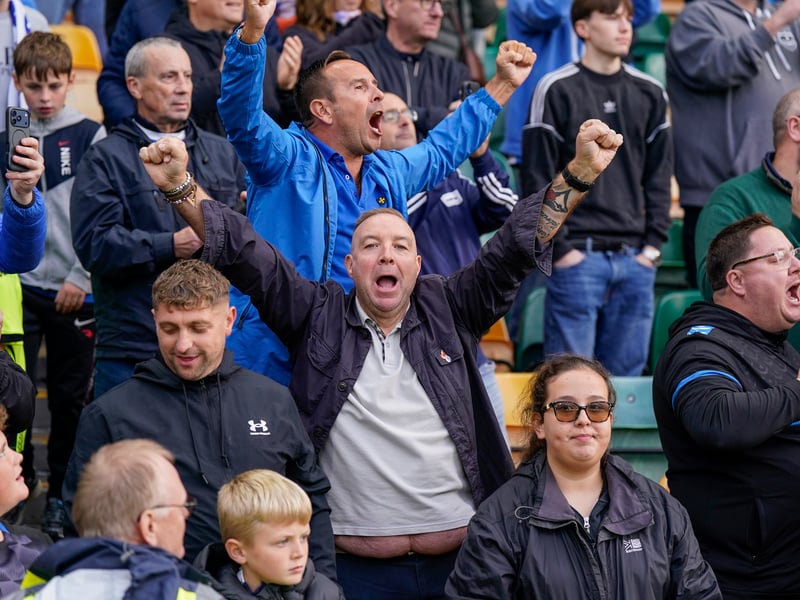 The travelling Fratton faithful were in full voice at Carrow Road as Pompey claimed a 1-0 win against Norwich City.