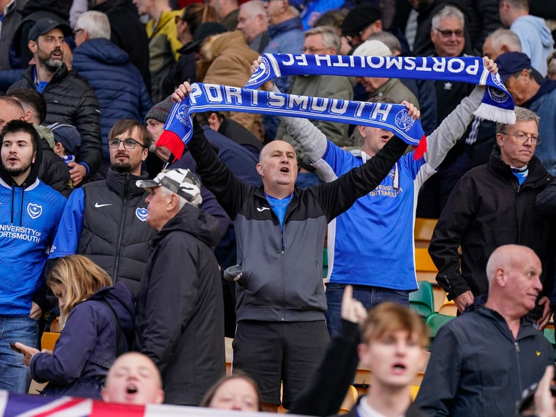 The travelling Fratton faithful were in full voice at Carrow Road as Pompey claimed a 1-0 win against Norwich City.