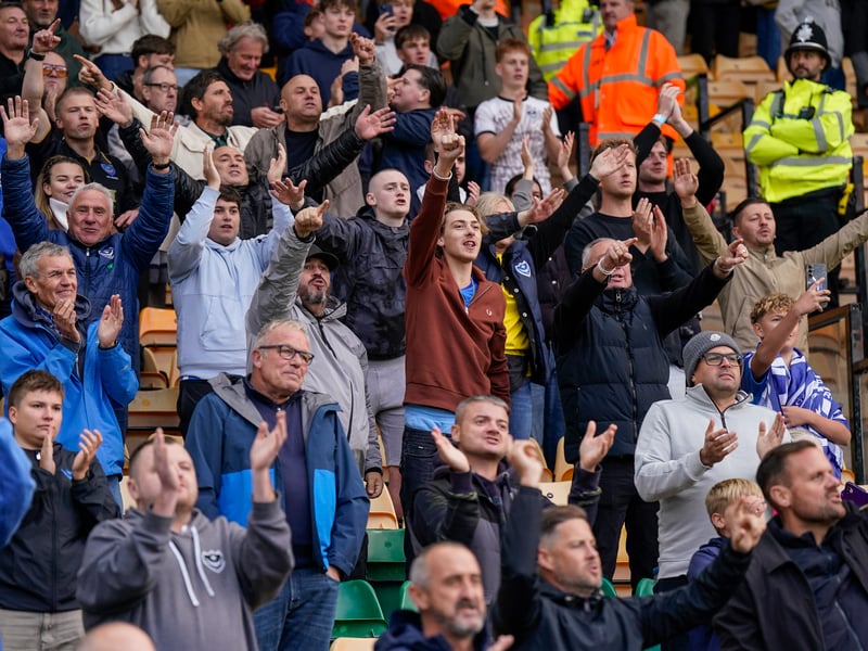 The travelling Fratton faithful were in full voice at Carrow Road as Pompey claimed a 1-0 win against Norwich City.