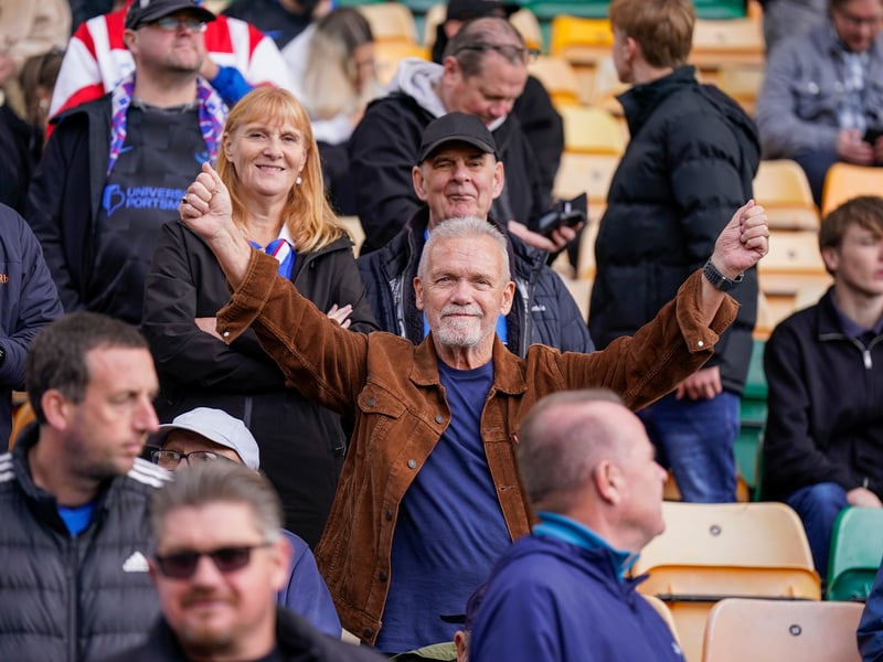 The travelling Fratton faithful were in full voice at Carrow Road as Pompey claimed a 1-0 win against Norwich City.