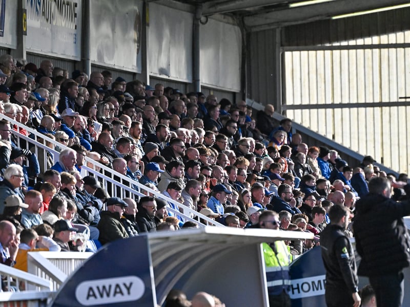Hartlepool United fans got behind their side in Saturday's FA Cup fourth qualifying round defeat against Marine (photo Chris Fryatt)