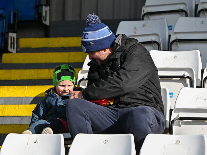 Hartlepool United fans got behind their side in Saturday's FA Cup fourth qualifying round defeat against Marine (photo Chris Fryatt)