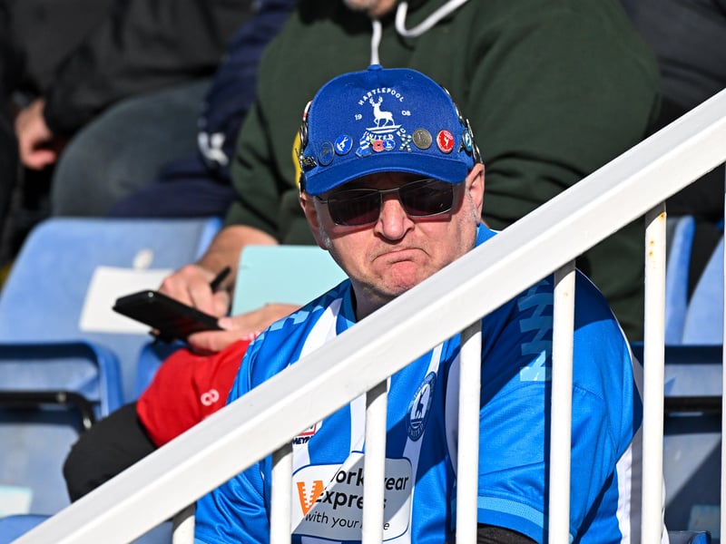 Hartlepool United fans got behind their side in Saturday's FA Cup fourth qualifying round defeat against Marine (photo Chris Fryatt)