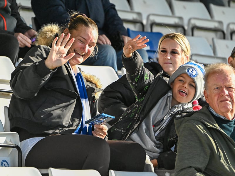 Hartlepool United fans got behind their side in Saturday's FA Cup fourth qualifying round defeat against Marine (photo Chris Fryatt)