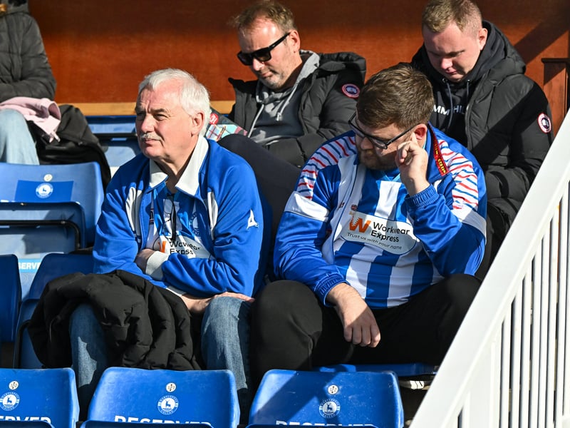 Hartlepool United fans got behind their side in Saturday's FA Cup fourth qualifying round defeat against Marine (photo Chris Fryatt)