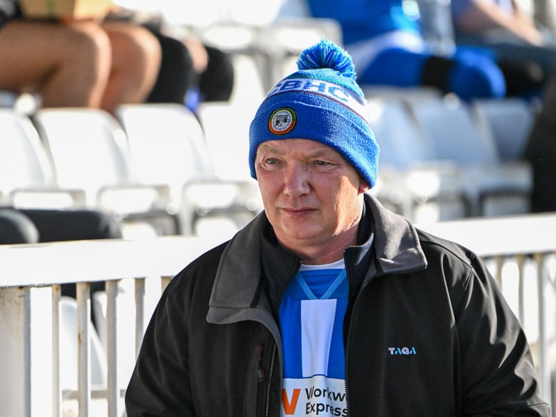 Hartlepool United fans got behind their side in Saturday's FA Cup fourth qualifying round defeat against Marine (photo Chris Fryatt)