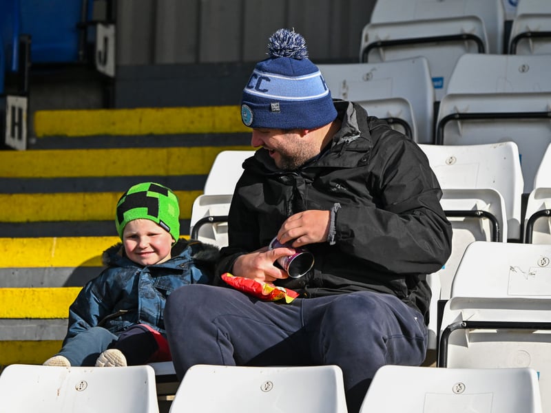 Hartlepool United fans got behind their side in Saturday's FA Cup fourth qualifying round defeat against Marine (photo Chris Fryatt)