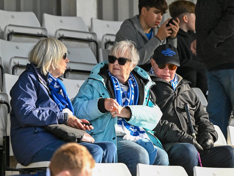 Hartlepool United fans got behind their side in Saturday's FA Cup fourth qualifying round defeat against Marine (photo Chris Fryatt)