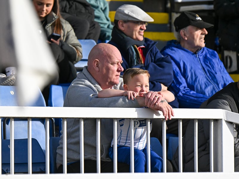 Hartlepool United fans got behind their side in Saturday's FA Cup fourth qualifying round defeat against Marine (photo Chris Fryatt)
