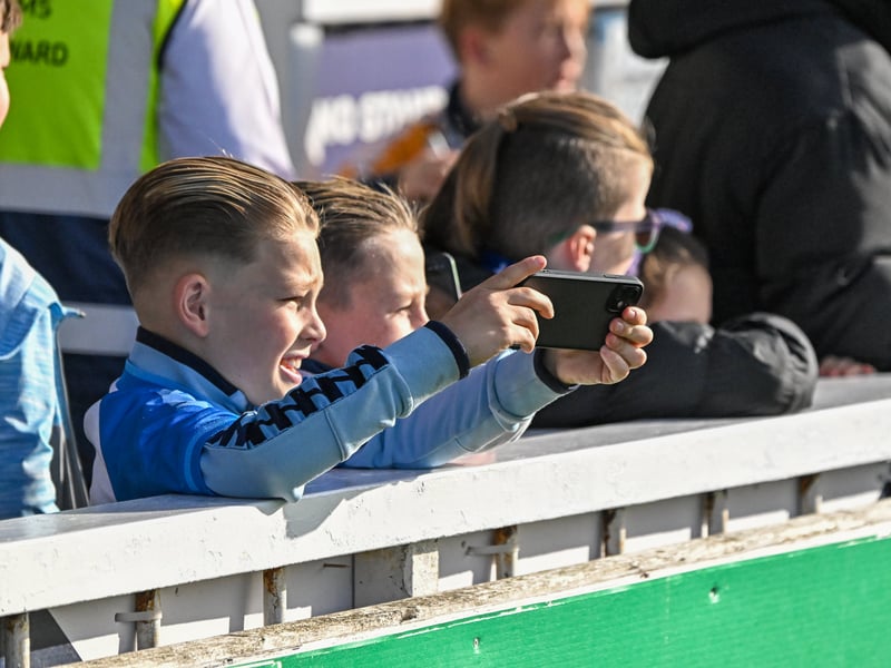 Hartlepool United fans got behind their side in Saturday's FA Cup fourth qualifying round defeat against Marine (photo Chris Fryatt)