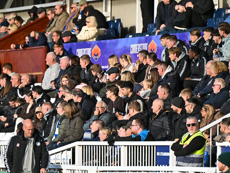 Hartlepool United fans got behind their side in Saturday's FA Cup fourth qualifying round defeat against Marine (photo Chris Fryatt)