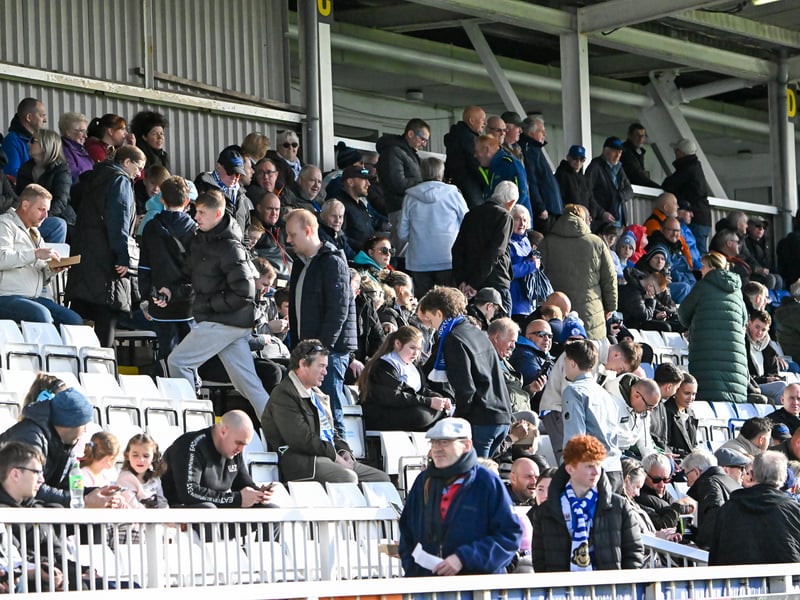 Hartlepool United fans got behind their side in Saturday's FA Cup fourth qualifying round defeat against Marine (photo Chris Fryatt)