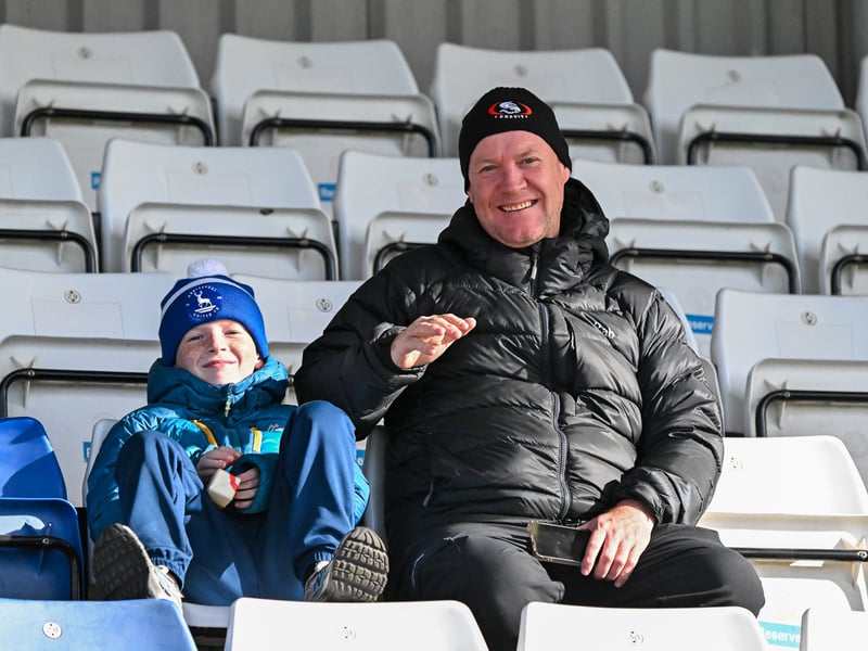 Hartlepool United fans got behind their side in Saturday's FA Cup fourth qualifying round defeat against Marine (photo Chris Fryatt)