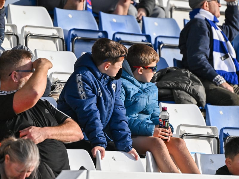 Hartlepool United fans got behind their side in Saturday's FA Cup fourth qualifying round defeat against Marine (photo Chris Fryatt)