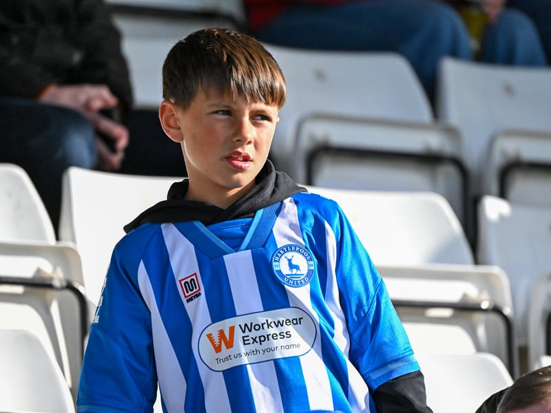 Hartlepool United fans got behind their side in Saturday's FA Cup fourth qualifying round defeat against Marine (photo Chris Fryatt)