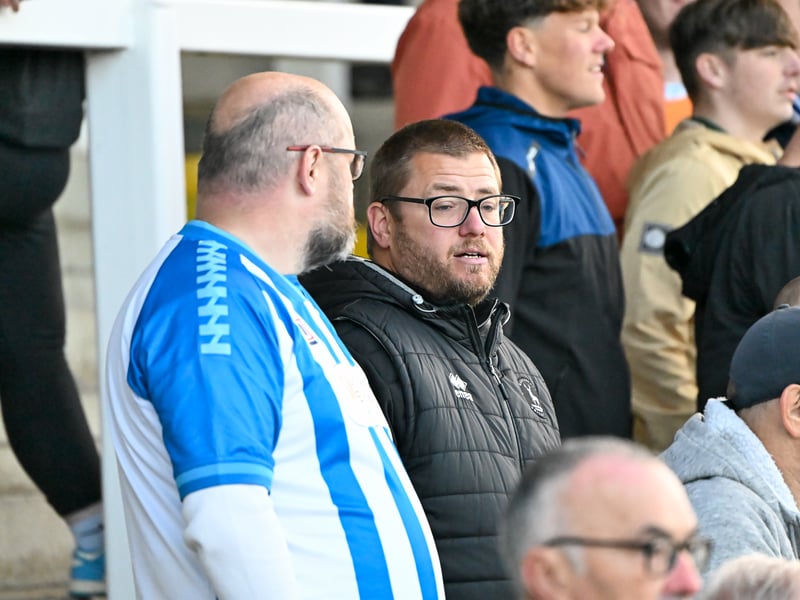 Hartlepool United fans got behind their side in Saturday's FA Cup fourth qualifying round defeat against Marine (photo Chris Fryatt)