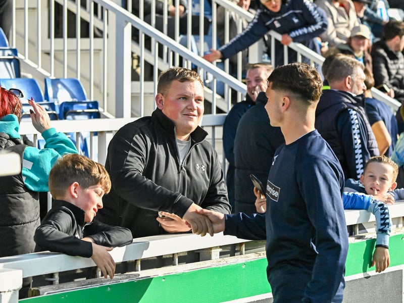 Hartlepool United fans got behind their side in Saturday's FA Cup fourth qualifying round defeat against Marine (photo Chris Fryatt)