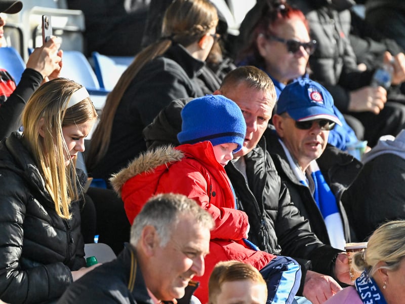 Hartlepool United fans got behind their side in Saturday's FA Cup fourth qualifying round defeat against Marine (photo Chris Fryatt)