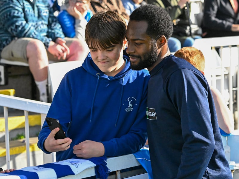 Hartlepool United fans got behind their side in Saturday's FA Cup fourth qualifying round defeat against Marine (photo Chris Fryatt)