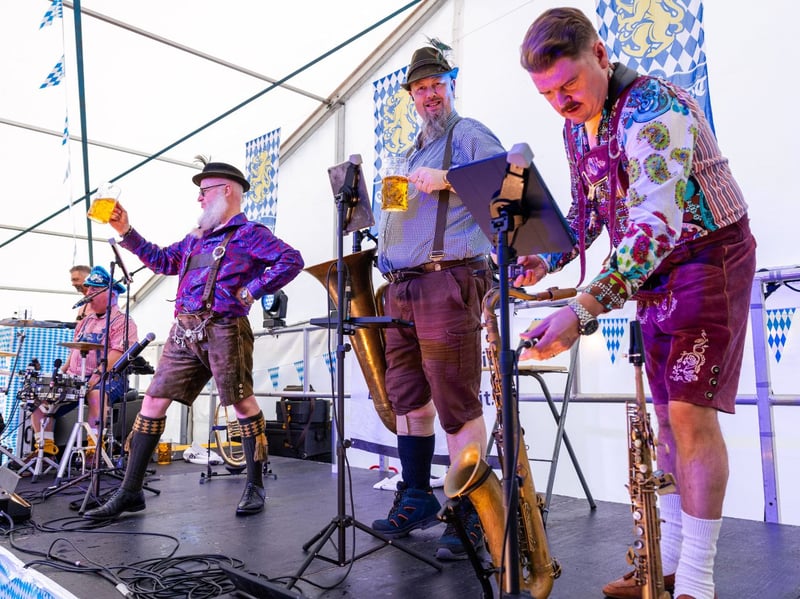 Music was provided by a traditional oompah band