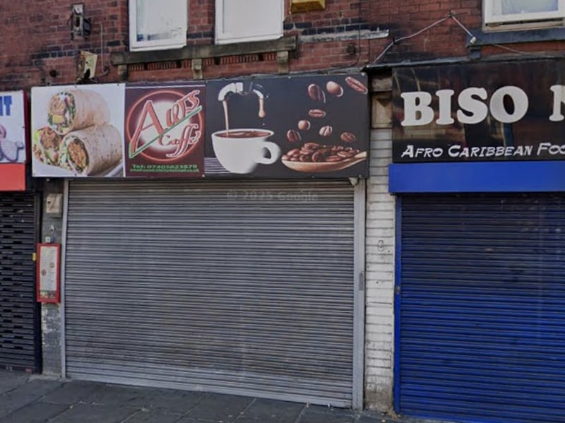 AWS Caffe on Roundhay Road, Harehills, was rated 2* on January 5.